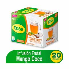 Infusión Caliente Tosh Mango Coco x 24gr x 20 Unidades