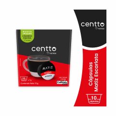 Café En Cápsulas Matiz Centto Escarlata Intenso x 70gr x 10 Unidades