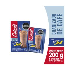 Mezcla En Polvo De Café Colcafé Para Preparar Granizado Sabor A Chocolate X 200gr X 5 Sobres