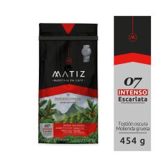 Café Matiz Tostado Y Molido Escarlata 07 Intenso X 454gr