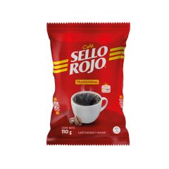 Café Sello Rojo Tostado Y Molido Tradicional Bolsa X 110gr