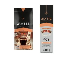 Café Matiz Medio Tostado Y Molido Baileys Tiramisú 05 Balanceado X 240gr