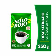 Café Sello Rojo Tostado Y Molido Descafeinado Bolsa x 250gr