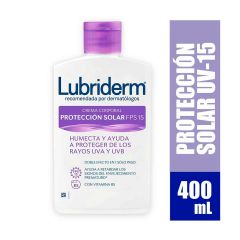 Crema Corporal Lubriderm Protección Solar FPS 15 x 400ml