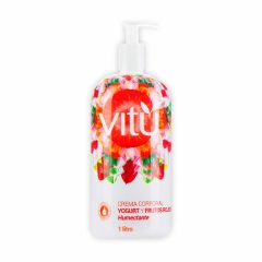 Crema Corporal Vitú Yogurt Y Frutos Rojos Frasco x 1000ml