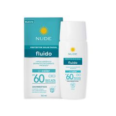 Protector Solar En Crema Nude Spf 60 Tubo X 50ml Facial Fluido Sin Color