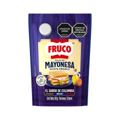 Mayonesa Fruco Baja En Grasa Doypack x 380gr
