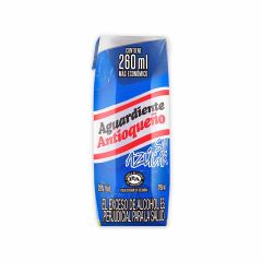 Aguardiente Antioqueño Sin Azúcar Tetrapak x 260ml