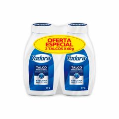Talco En Polvo Yodora Antibacterial x 60gr x 2 Unidades Oferta Especial