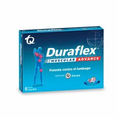 Análgesico Duraflex Muscular Advance TQ Potente Contra Lumbago Display x 6 Cápsulas Líquidas