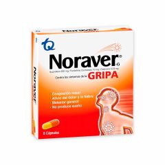 Noraver Gripa Tq x 8 Cápsulas Líquidas