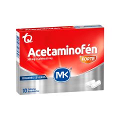 Acetaminofén Forte Mk Dolores Severos X 10 Unidades