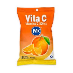 Vitaminas Vita C MK Sabor A Naranja Sobre x 12 Unidades Masticables