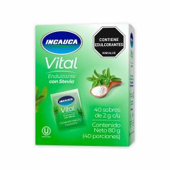 Endulzante Incauca 2G 40Un Vital C/Stevi