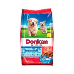 Alimento Para Perro Donkan Cachorros Sabor A Carne Y Cereales x 1000gr