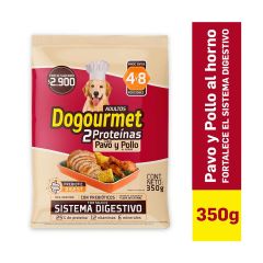 Alimento Para Perro Dogourmet Adulto Sabor A Pavo Y Pollo Todas Las Razas x 350gr