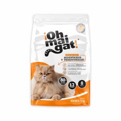 Alimento Para Gato Ohmaigat Adulto Sedentarios Y Territoriales x 1500gr