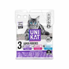 Arena Sanitaria Para Gatos Uni Kat Aroma Lavanda x 4000G
