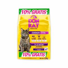 Alimento Para Gato Donkat Adulto Cuidado Total x 1100gr Gratis 10%