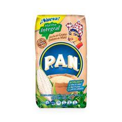 Harina Precocida De Maíz Pan Maíz Blanco Integral x 1000gr