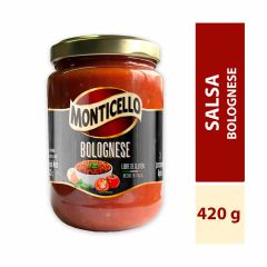 Salsa Bolognese Monticello Libre De Gluten Frasco x 420gr