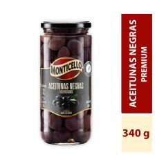 Aceitunas Negras Deshuesada Monticello x 340gr