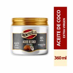 Aceite De Coco Monticello Extra Virgen Frasco x 360ml
