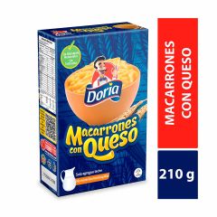 Pasta Doria Macarrones Con Queso Caja x 210gr