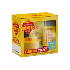 Chocolate En Polvo Chocoexpress Sin Azucar X 200gr + Chocolate Luker Tradicional Sin Azúcar X 112gr Gratis Taza