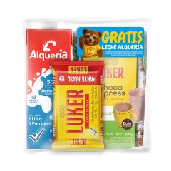 Chocolate Luker Tradicional Sin Azúcar X 112gr + Chocoexpress Sin Azucar X 200gr Gratis Leche Alqueria X 1000ml