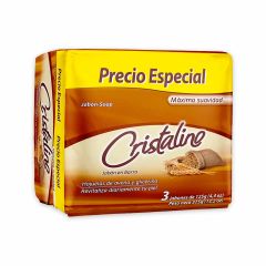 Jabon Cristalino 125g 3u Avena Tripack