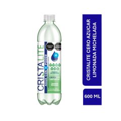 Agua Cristalite Con Minerales Y Vitaminas Sabor A Limonada Michelada Pet X 600ml
