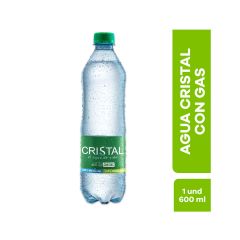 Agua Cristal Con Gas Pet x 600ml