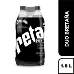 Bebida Gaseosa Bretaña Postobón x 1500ml x 2 Unidades