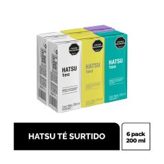 Te Líquido Hatsu Surtido Tetra x 200ml x 6 Unidades