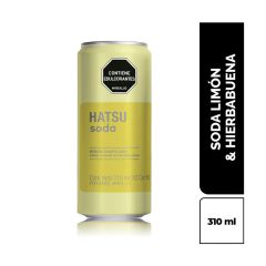 Soda Hatsu Sabor A Limón Y Hierbabuena Lata X 310ml
