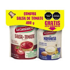 Salsa De Tomate La Constancia Doypack X 400gr Gratis Mayonesa X 190gr