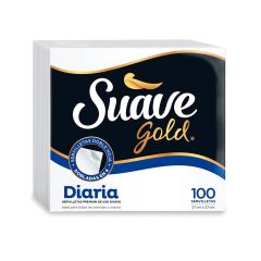 Servilletas Suave Gold Premium De Uso Diario Doble Hoja x 100 Unidades