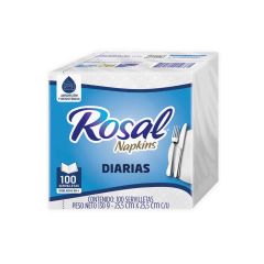 Servilletas Rosal Absorbentes Y Gruesas Dobladas En 4 x 147gr x 100 Unidades