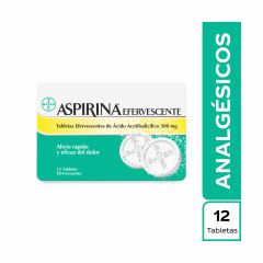 Analgesico Aspirina Efervescente 12u
