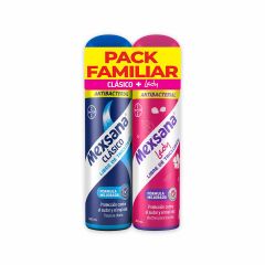 Talco En Aerosol Mexsana Clásico Antibacterial x 260ml + Mexsana Lady x 260ml Pack Familiar