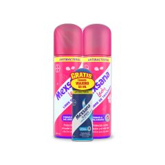 Talco En Aerosol Mexsana Lady Antibacterial X 260ml X 2 Unidades Gratis Mexana Clásico Tamaño Viajero X 50ml