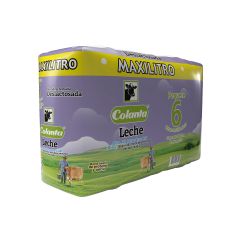 Leche Colanta Deslactosada Semidescremada Bolsa x 1100ml x 6 Unidades
