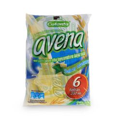 Avena Colanta Uht Sabor Natural Bolsa x 200ml x 6 Unidades