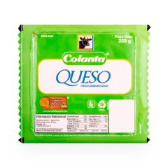 Queso Colanta Fresco Semiduro Graso x 250gr