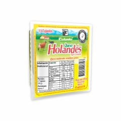 Queso Holandés Colanta Tipo Gouda x 200gr x 13 Tajadas