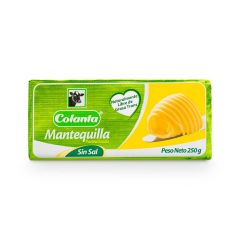Mantequilla Colanta Sin Sal x 250gr
