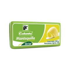 Mantequilla Colanta Sin Sal x 250gr