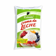Crema De Leche Colanta Semientera Uht Bolsa x 870gr