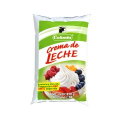 Crema De Leche Colanta Semientera Uht Bolsa x 870gr